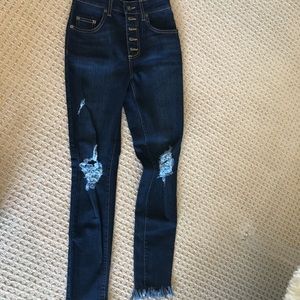 Carmar high rise ankle skinny jean